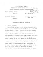 Rod Coronado’s Sentencing Memorandum (USA, Jul 1995)